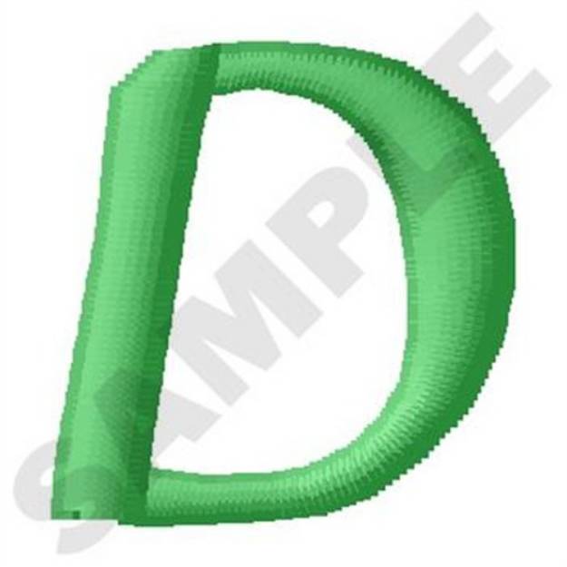 Picture of Inky Dinky Uppercase D Machine Embroidery Design