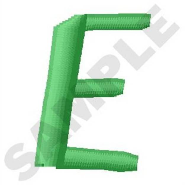 Picture of Inky Dinky Uppercase E Machine Embroidery Design