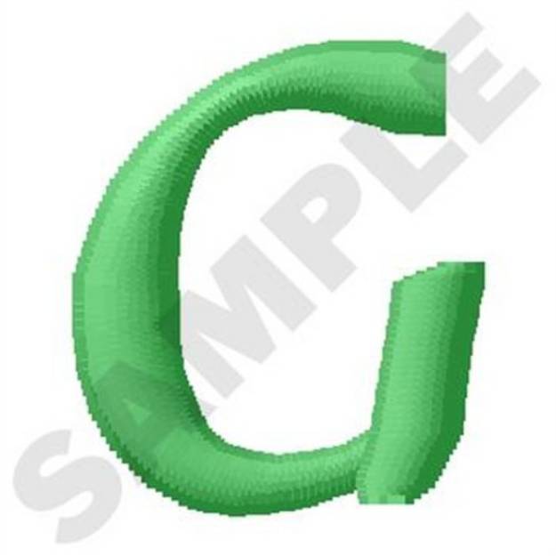 Picture of Inky Dinky Uppercase G Machine Embroidery Design