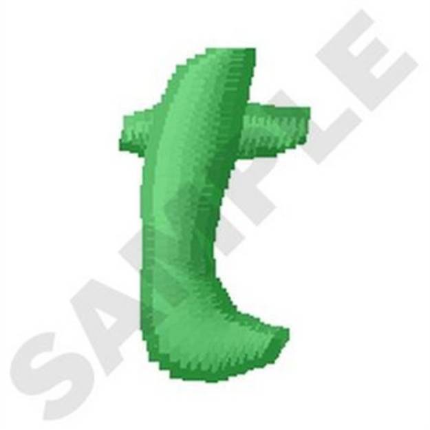 Picture of Inky Dinky Lowercase T Machine Embroidery Design