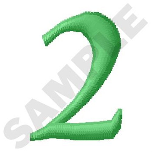 Inky Dinky Number 2 Machine Embroidery Design