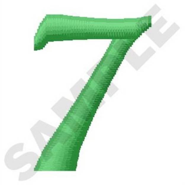 Picture of Inky Dinky Number 7 Machine Embroidery Design