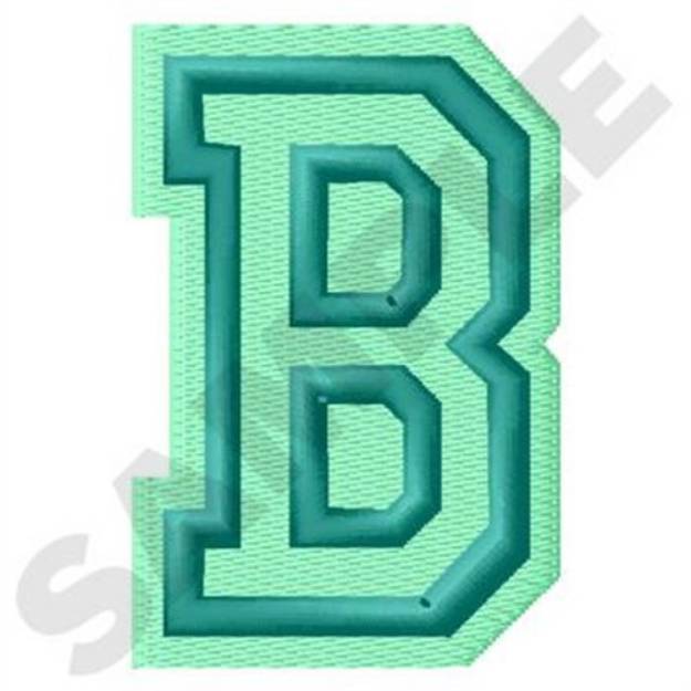 Picture of Jersey Letter B Machine Embroidery Design