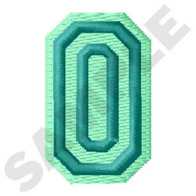 Picture of Jersey Letter O Machine Embroidery Design