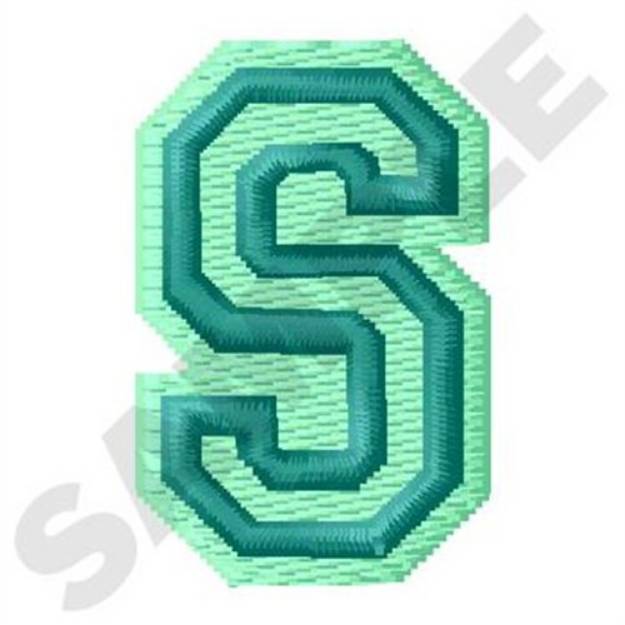 Picture of Jersey Letter S Machine Embroidery Design