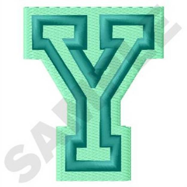 Picture of Jersey Letter Y Machine Embroidery Design