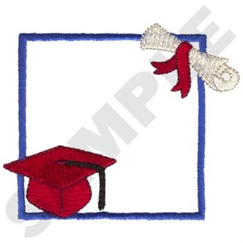 Graduation Frame Machine Embroidery Design