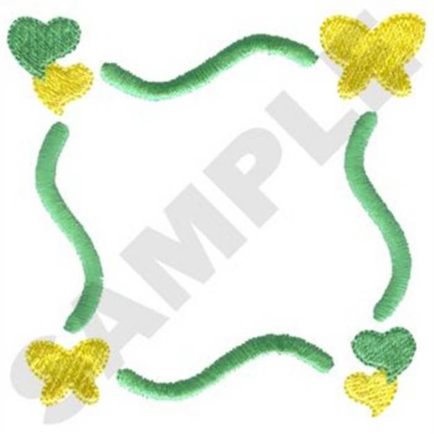 Picture of Hearts & Ribbons Machine Embroidery Design