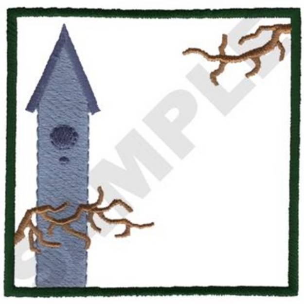 Picture of Birdhouse Frame Machine Embroidery Design