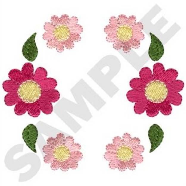 Picture of Floral Border Machine Embroidery Design