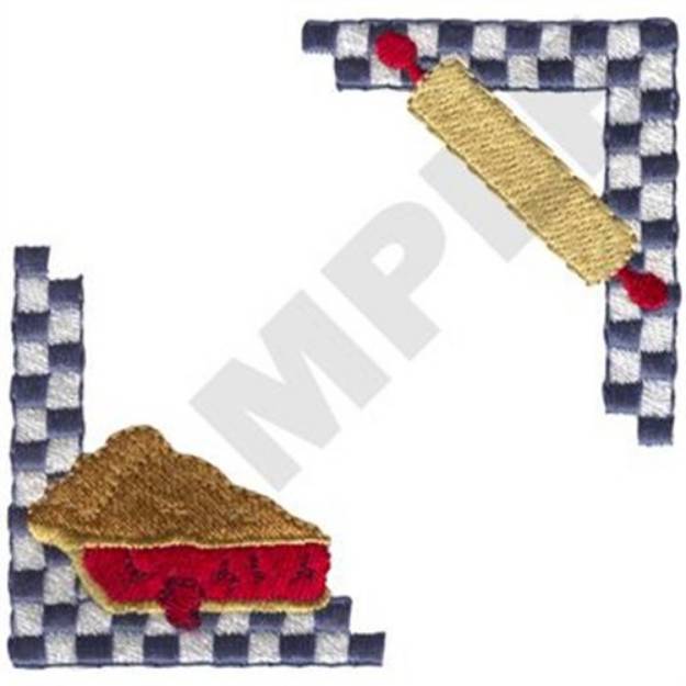 Picture of Cherry Pie Frame Machine Embroidery Design
