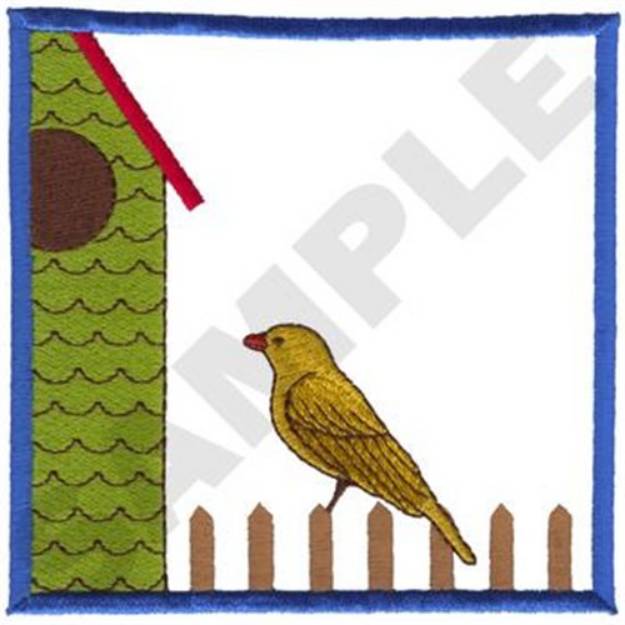 Picture of Birdhouse Frame Machine Embroidery Design
