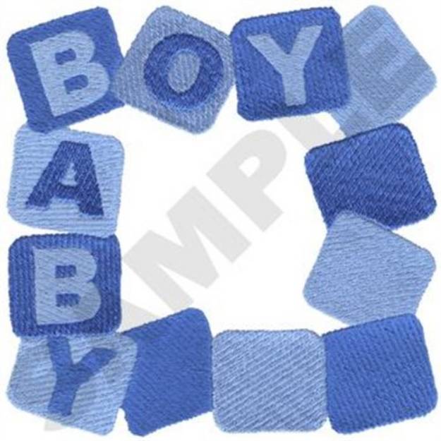 Picture of Baby Boy Frame Machine Embroidery Design