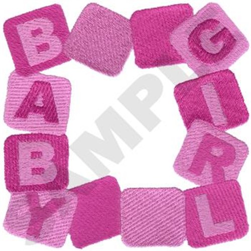 Baby Girl Frame Machine Embroidery Design