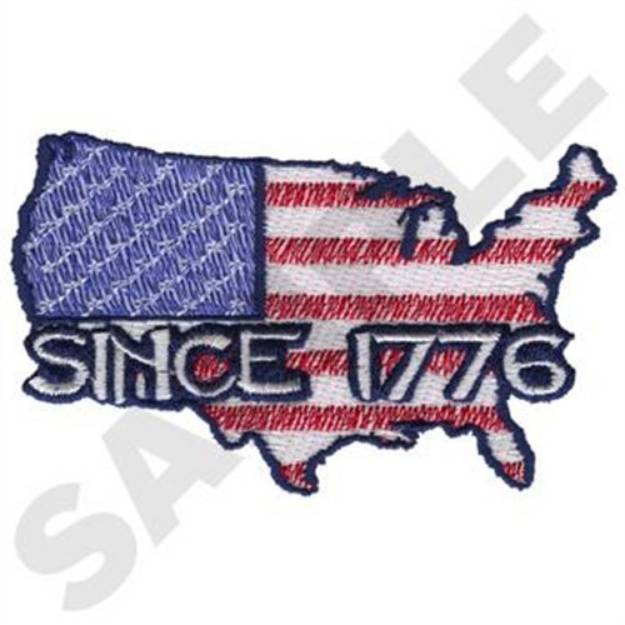 Picture of Since 1776 Machine Embroidery Design