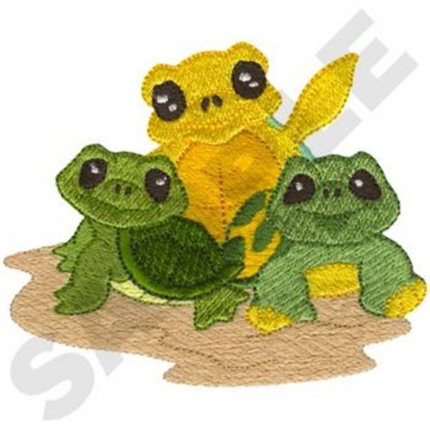 Picture of Baby Turtles Machine Embroidery Design