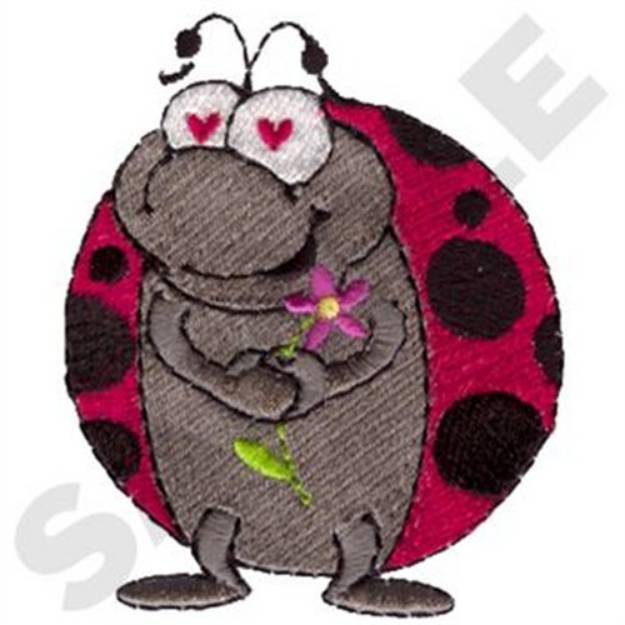 Picture of Boy Ladybug In Love Machine Embroidery Design