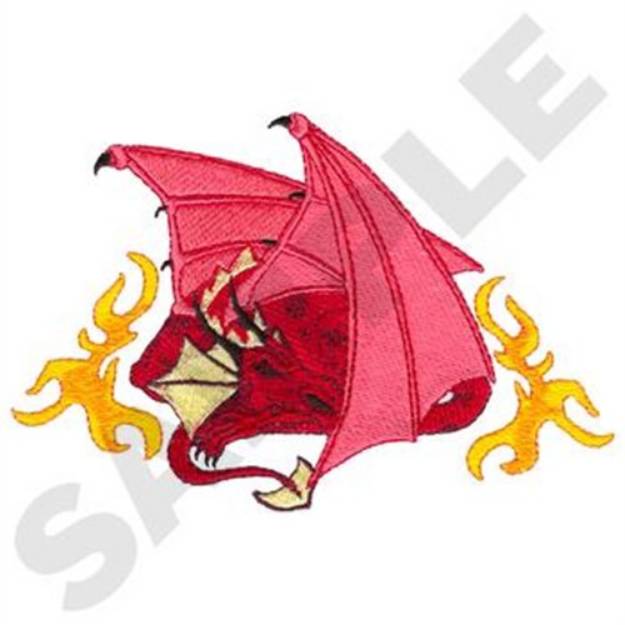 Picture of Sleeping Dragon Machine Embroidery Design