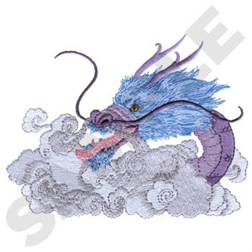Oriental Dragon Machine Embroidery Design