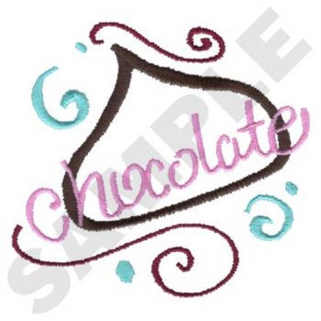 Picture of Chocolate Drop Machine Embroidery Design