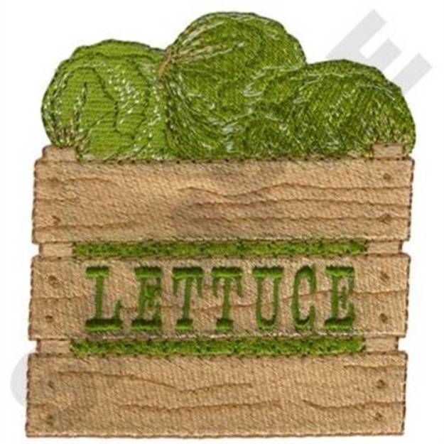 Picture of Lettuce Crate Machine Embroidery Design