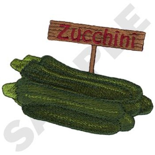 Zucchini Machine Embroidery Design