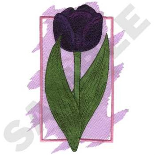 Queen Of The Night Tulip Machine Embroidery Design