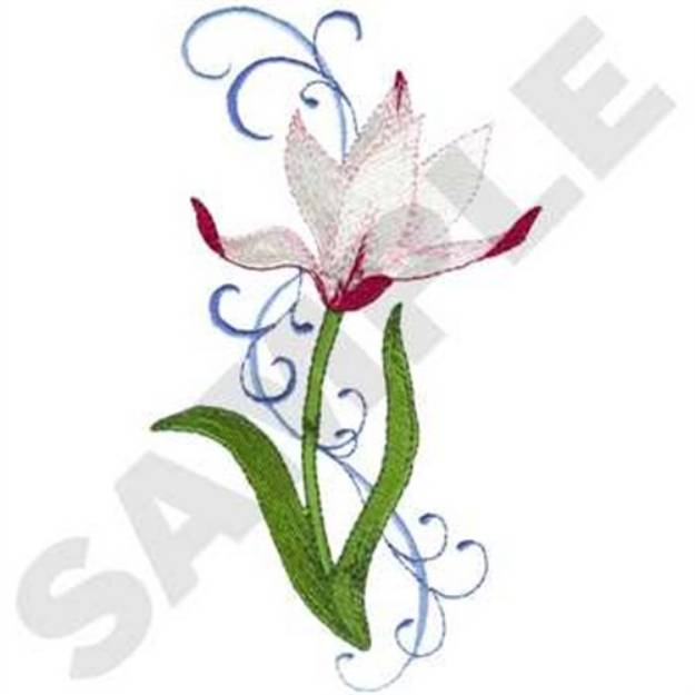 Picture of Candy Cane Tulip Machine Embroidery Design