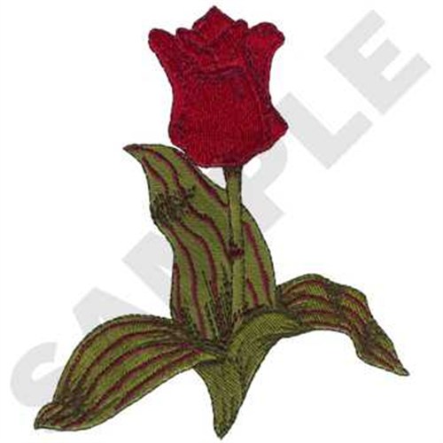 Red Riding Hood Tulip Machine Embroidery Design