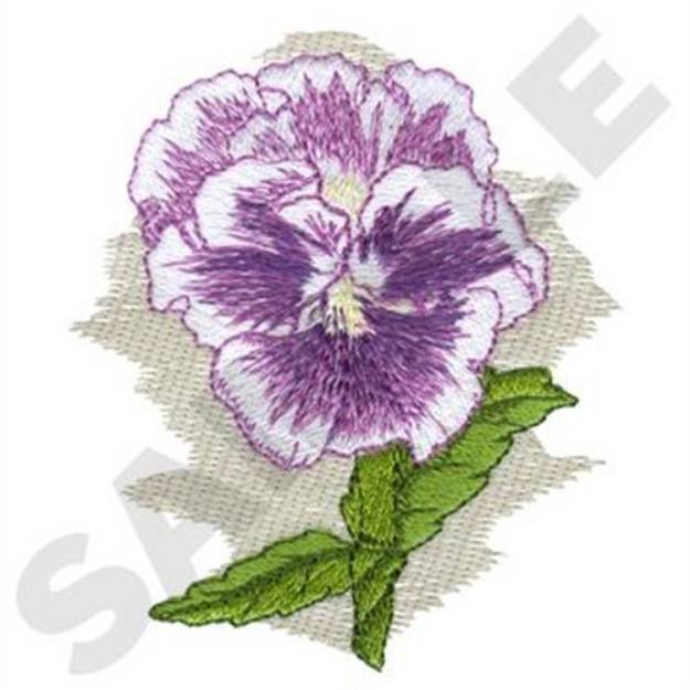 Picture of Chalon Pansy Machine Embroidery Design