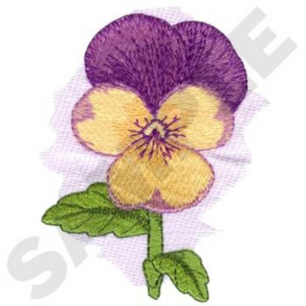 Picture of Jolly Joker Pansy Machine Embroidery Design