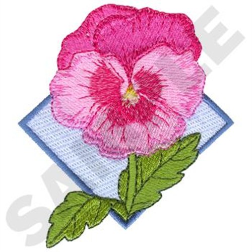 Imperial Antique Pansy Machine Embroidery Design