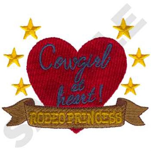 Cowgirl At Heart Machine Embroidery Design