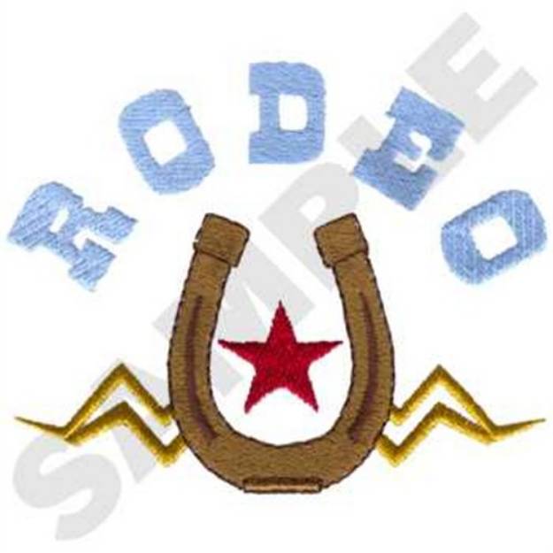 Picture of Rodeo Horseshoe Machine Embroidery Design