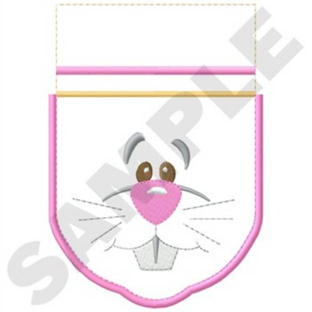 Picture of Bunny Gift Bag (front) Machine Embroidery Design