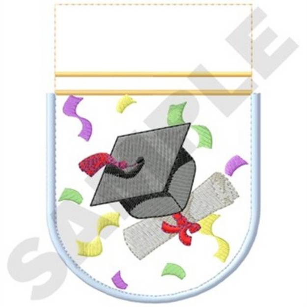 Picture of Graduation Gift Bag (front) Machine Embroidery Design