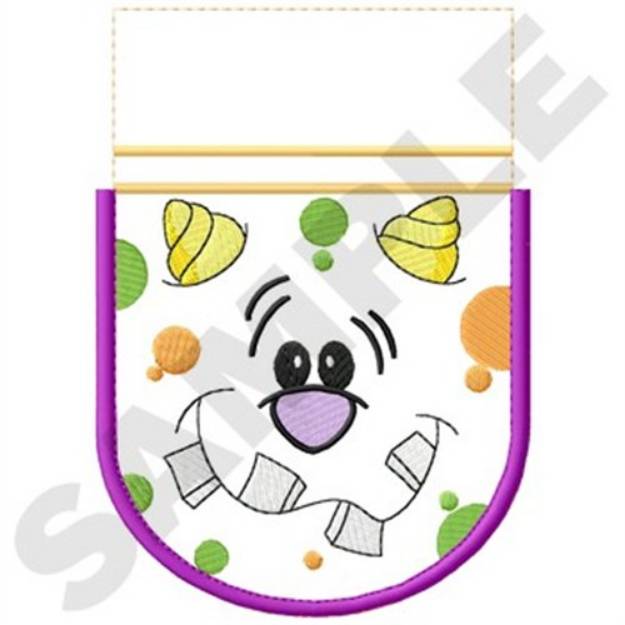 Picture of Monster Gift Bag (front) Machine Embroidery Design