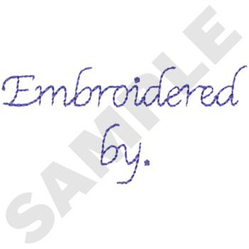 Embroidered By Machine Embroidery Design