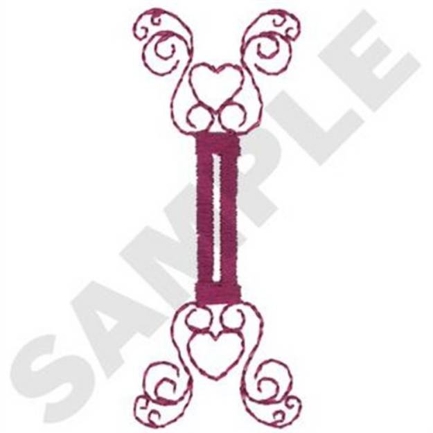 Picture of Hearts Buttonhole Machine Embroidery Design