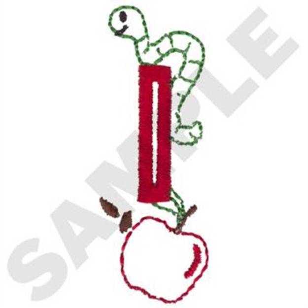 Picture of Apple Buttonhole Machine Embroidery Design