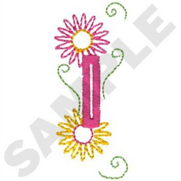 Picture of Daisy Buttonhole Machine Embroidery Design