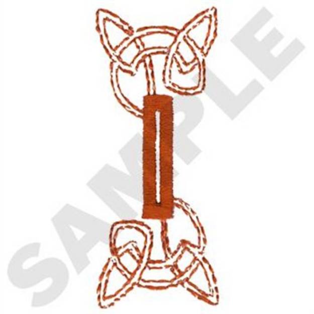 Picture of Celtic Knot Buttonhole Machine Embroidery Design