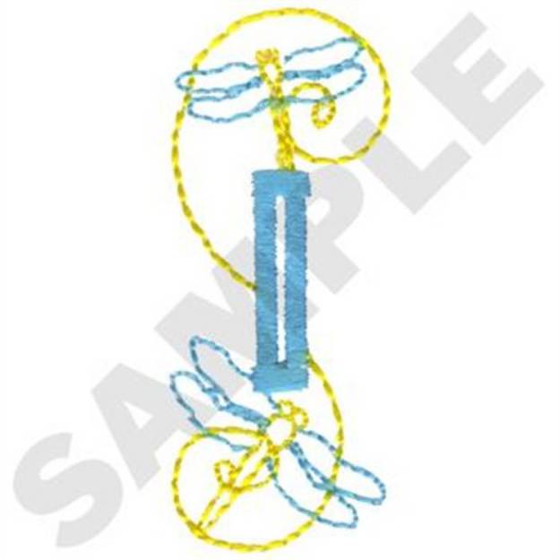 Picture of Dragonfly Buttonhole Machine Embroidery Design