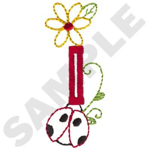 Ladybug Buttonhole Machine Embroidery Design