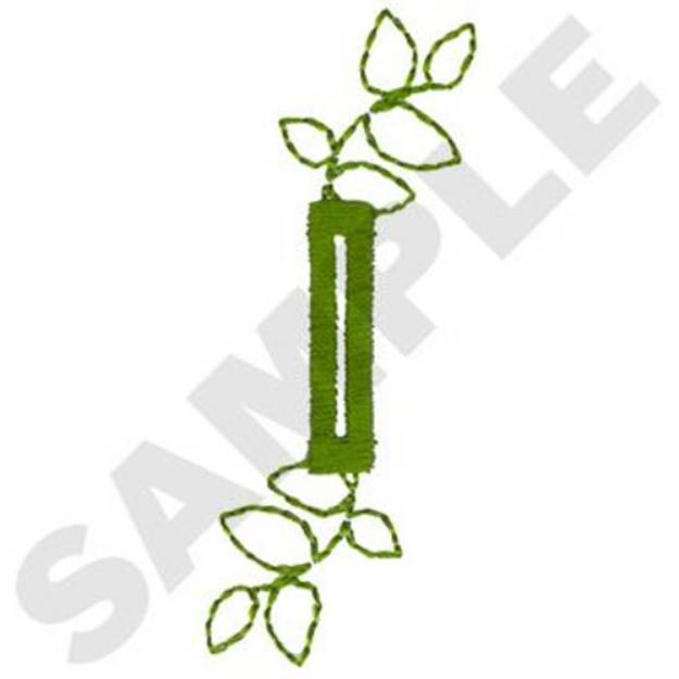 Picture of Leaf Buttonhole Machine Embroidery Design