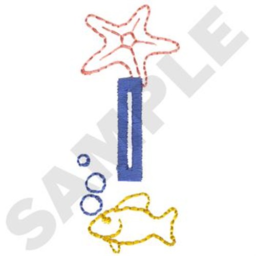 Starfish Buttonhole Machine Embroidery Design