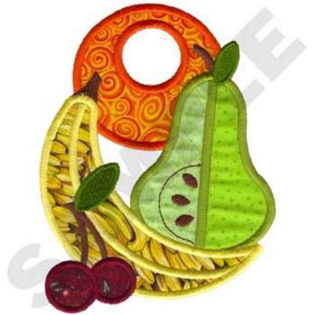 Picture of Fruit Towel Topper Machine Embroidery Design
