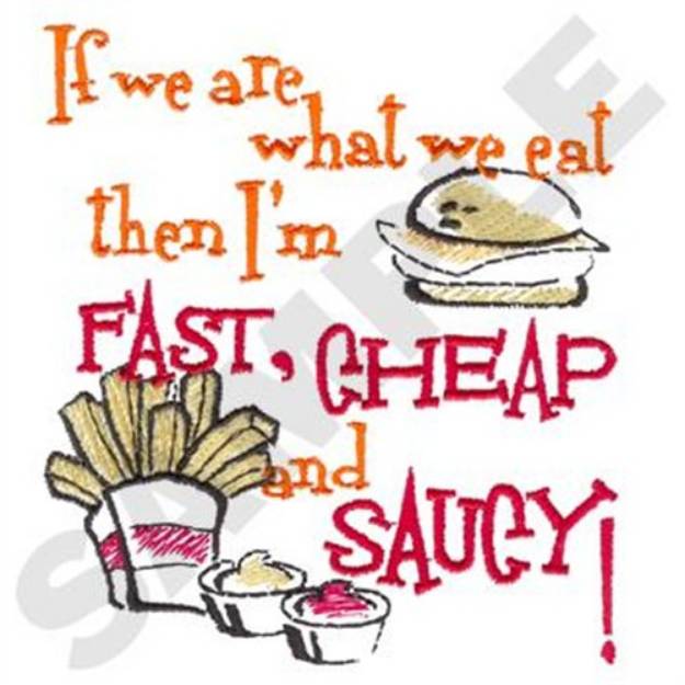 Picture of If We Are What We Eat Machine Embroidery Design