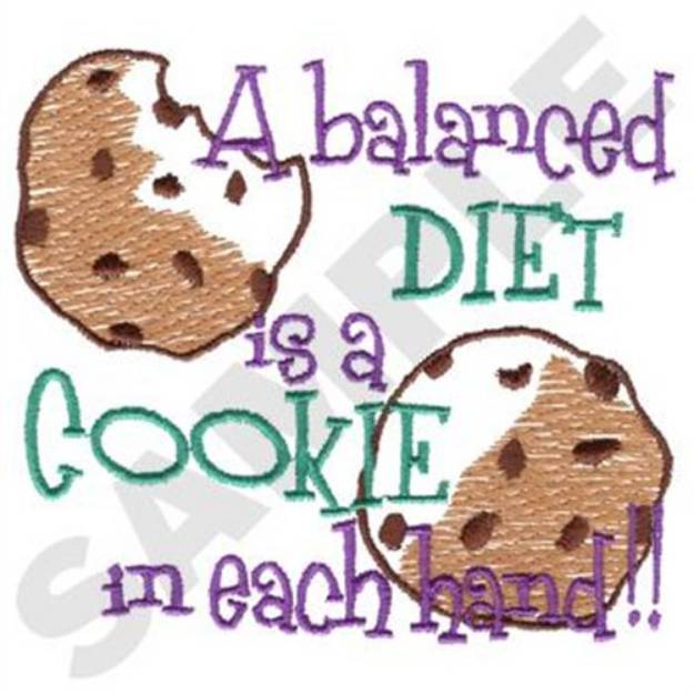 Picture of A Balanced Diet Machine Embroidery Design