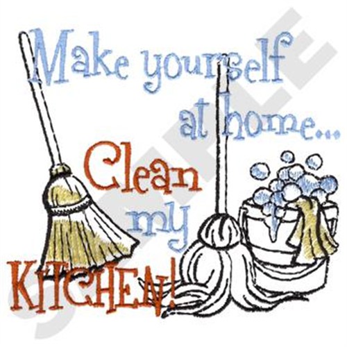 Make Yourself At Home Machine Embroidery Design